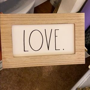 Rae Dunn “Love” sign